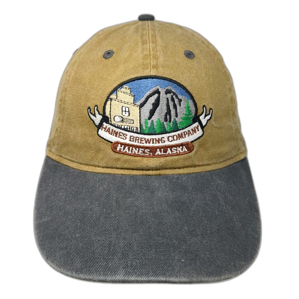 Ouray Baseball Cap Brown Gray OSFM Haines Brewing Company Alaska Mountain Hat